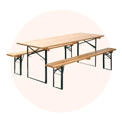 
Bancs de biere tables de biere