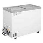 Eiscreme-Gefriertruhe 217 Liter mit LED-Beleuchtung und Rollen