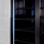 Getränkekühlschrank ECO 1000 mit Klapptüren und Leuchtaufsatz