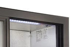 Barkühlschrank ECO 230 mit Schiebetüren schwarz, LED Beleuchtung, unterbaubar