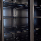 Getränkekühlschrank ECO 1500 mit Klapptüren und Leuchtaufsatz