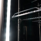 Getränkekühlschrank ECO 630 mit Leuchtaufsatz und Klapptüren