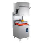 Haubenspülmaschine ECO 54 SLE 50x50 cm Korbmaß, mit Reiniger- & Klarspüldosierer, mit Ablaufpumpe & Enthärter, Made in Europe, 400 Volt