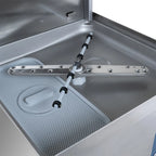 Haubenspülmaschine ECO 54 SLE 50x50 cm Korbmaß, mit Reiniger- & Klarspüldosierer, mit Ablaufpumpe & Enthärter, Made in Europe, 400 Volt