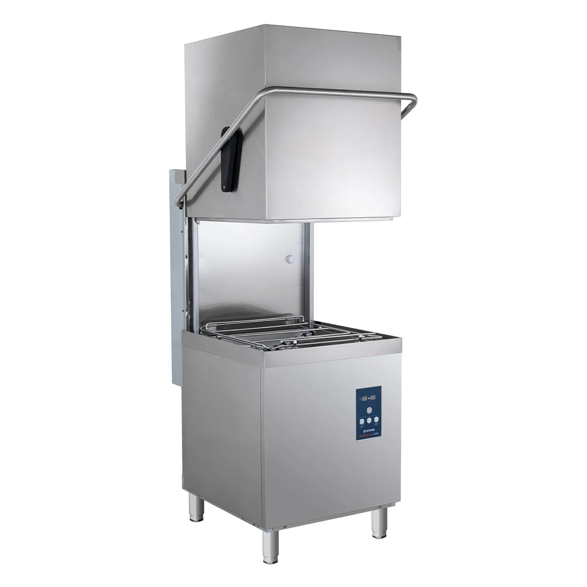 Haubenspülmaschine PROFI Digital 54 SL 50x50 cm Korbmaß, mit Reiniger- & Klarspüldosierer, mit Ablaufpumpe, Made in Europe, 400 Volt