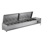 Edelstahl-Kühlaufsatz ECO 9 x GN 1/4