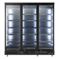 Gastro-Cool GD1600 Getränkekühlschrank 1716 Liter mit 3 Klapptüren, LED Beleuchtung, schwarz