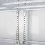 Gastro-Cool GD1050 Getränkekühlschrank 1060 Liter mit 2 Klapptüren, LED Beleuchtung, silber