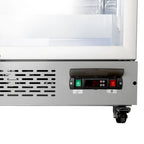 Gastro-Cool GD1050 Getränkekühlschrank 1060 Liter mit 2 Klapptüren, LED Beleuchtung, silber