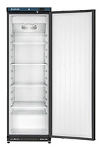 Lagertiefkühlschrank ECO 400, Innenraum aus Kunststoff, schwarz