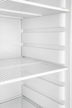 Lagertiefkühlschrank ECO 400, Innenraum aus Kunststoff, schwarz