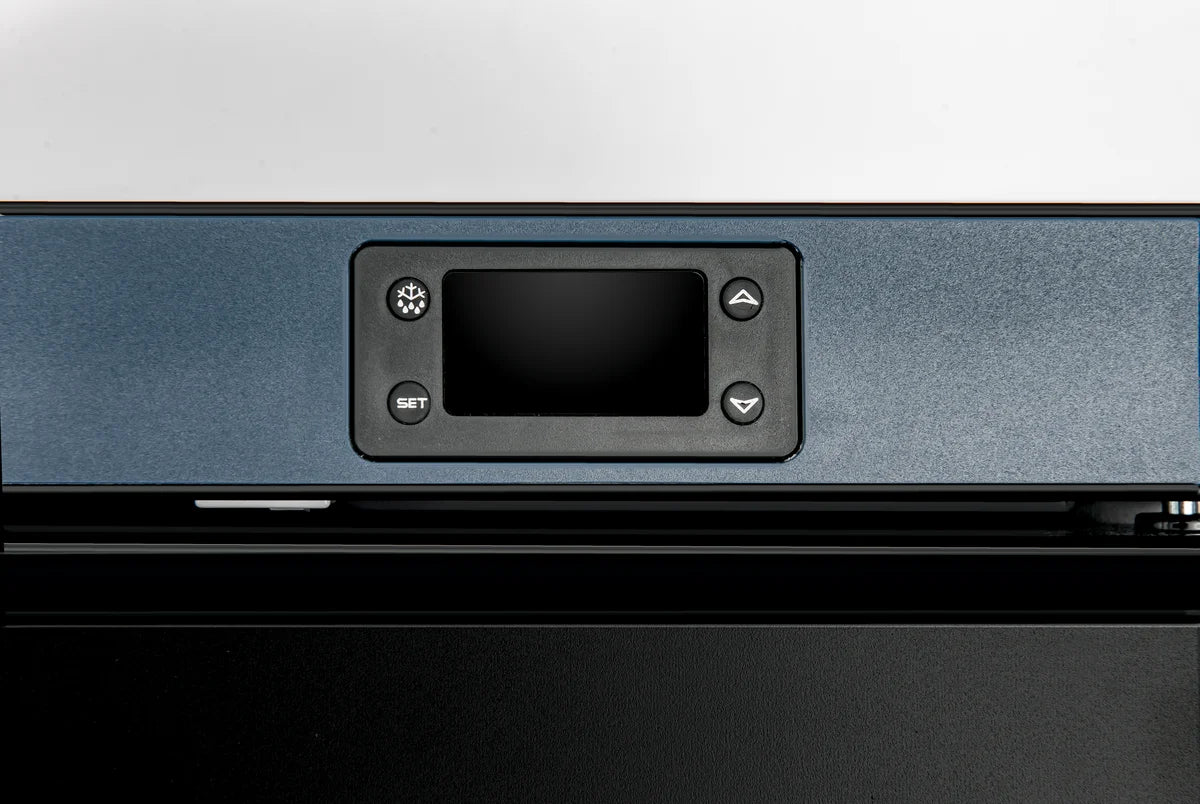 Lagertiefkühlschrank ECO 400, Innenraum aus Kunststoff, schwarz