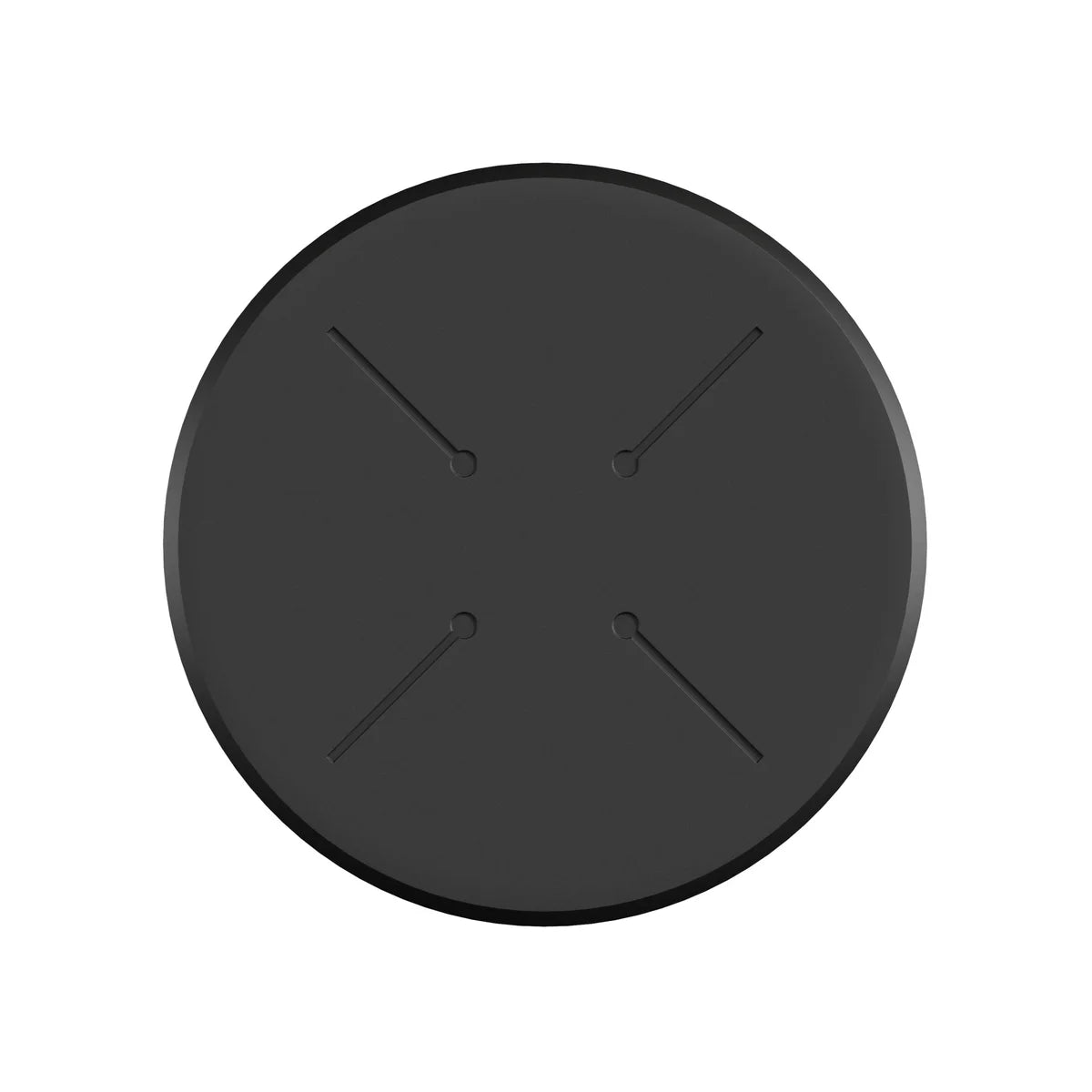 Feros X Cross Terrassentisch Schwarz gestell + Schwarz HPL Ø70 cm