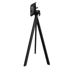 Feros Infinity Tripod Stehtisch Schwarz frame + Moonstone HPL 70x70 cm