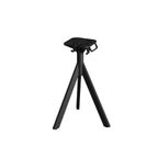 Feros Infinity Tripod Stehtisch Schwarz frame + Moonstone HPL 70x70 cm