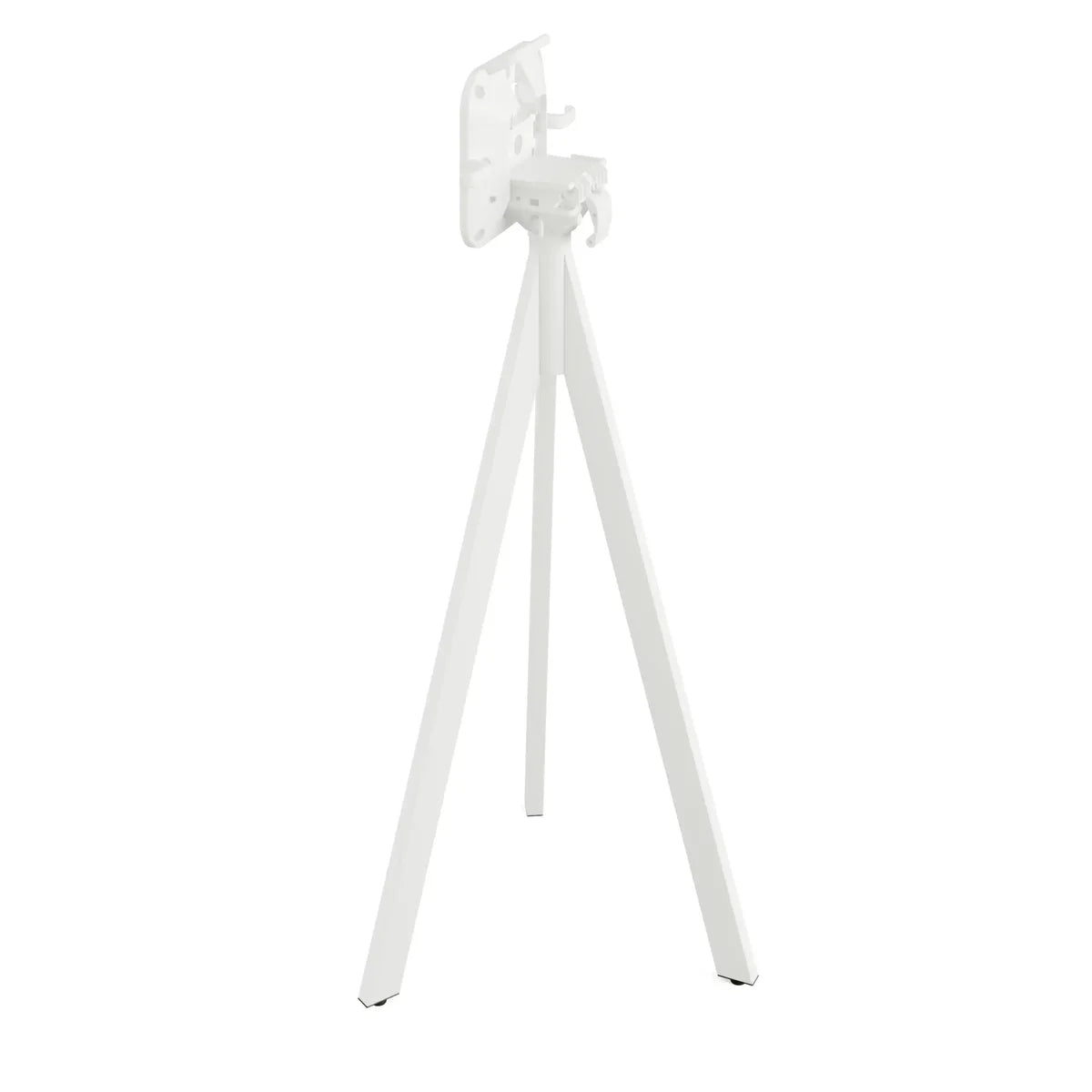 Feros Infinity Tripod Stehtisch Weiß frame + Midnight Marble HPL 70x70 cm