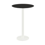 Feros Urban Stehtisch Weiß frame +  Schwarz HPL Ø70 cm