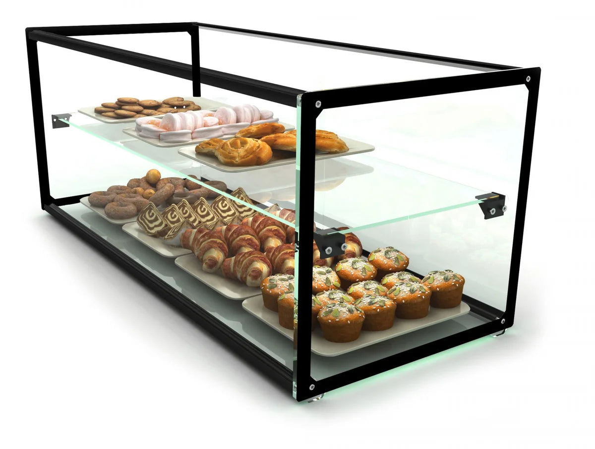Kuchenvitrine  aus gehärtetem Glas - 920 x 330 x 315 mm