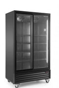 Getränkekühlschrank ECO 1000 mit Schiebetüren, schwarz
