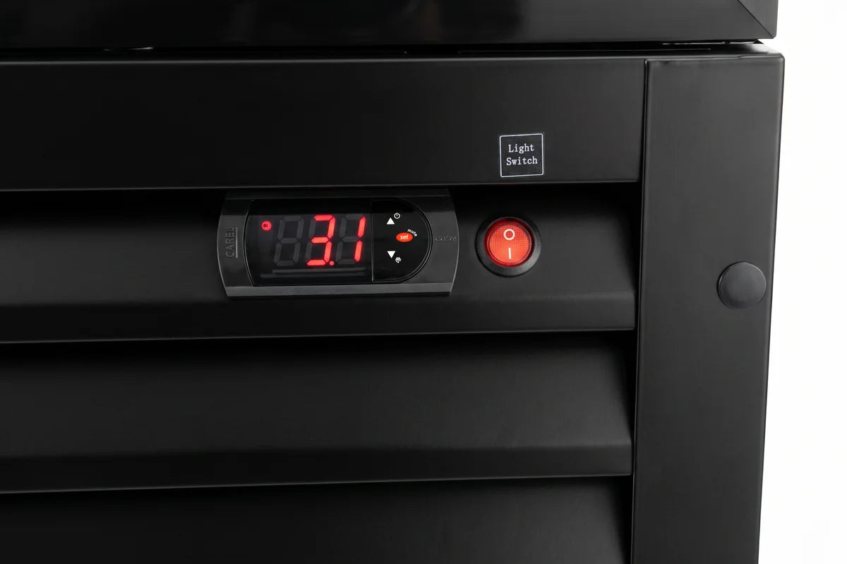 Getränkekühlschrank ECO 1000 mit Schiebetüren, schwarz