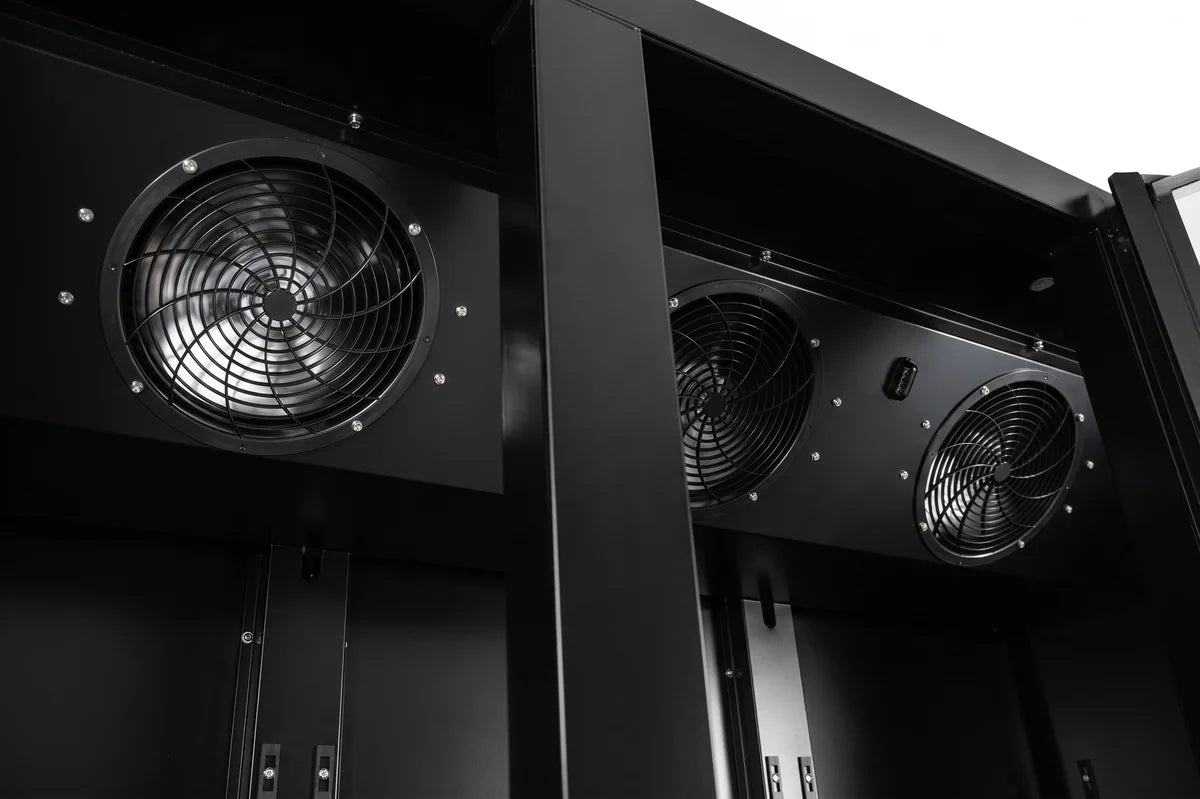 Getränkekühlschrank ECO 1500 mit Klapptüren, schwarz