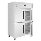 Polar Gastro-Kühlschrank Serie G 1200 Liter, 4-türig, Edelstahl