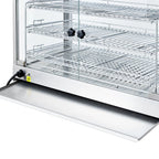 Warmhaltevitrine ECO 700 - mit 3 Ablagen und Beleuchtung