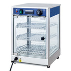 Warmhaltevitrine ECO 350 - mit 3 Ablagen und Beleuchtung