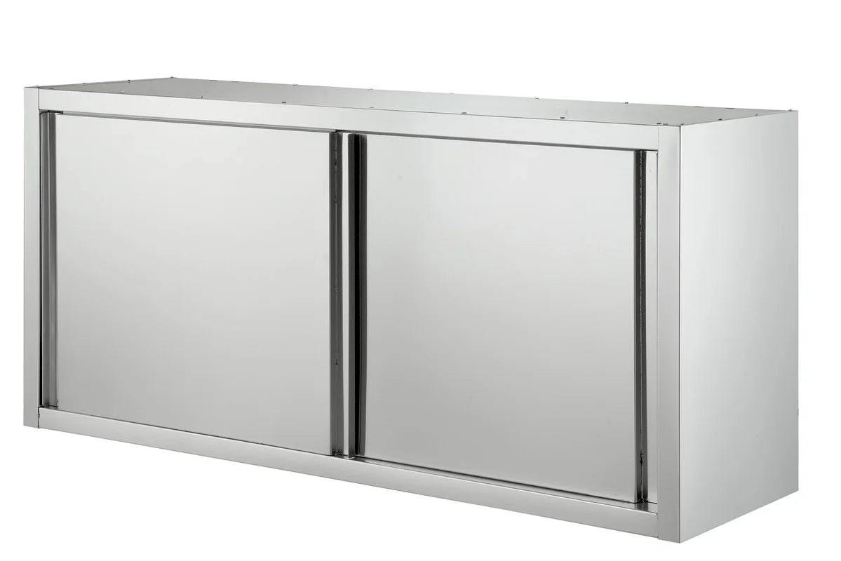 Edelstahl-Hängeschrank mit Schiebetüren, 1000 x 400 x 650 mm