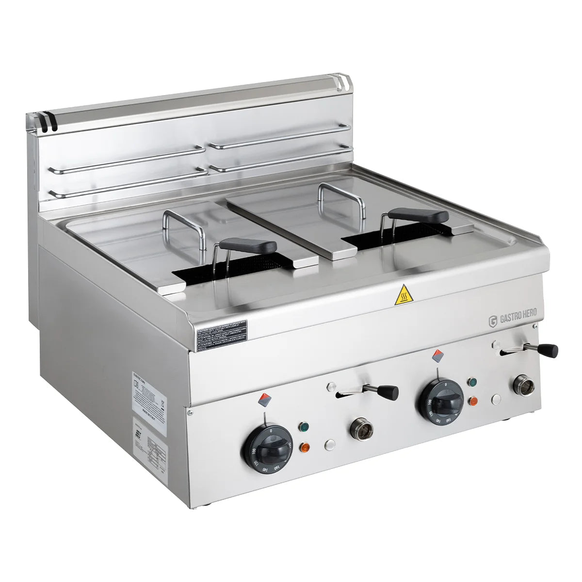 Elektro-Fritteuse Serie 600 - 60/60 - 8+8 Liter Tischgerät - 18 kW