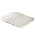 Papstar 250 Schalen, Pappe pure eckig 13 cm x 17,5 cm x 3 cm weiss