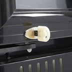 Gastro-Cool DC400 Getränkekühlschrank 400 Liter mit Werbedisplay schwarz/schwarz, LED