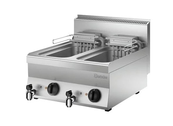 Bartscher Elektro-Fritteuse 650 Snack 2x10L - Tischgerät