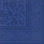 Papstar 50 Servietten ROYAL Collection 1/4-Falz 40 cm x 40 cm dunkelblau Ornaments