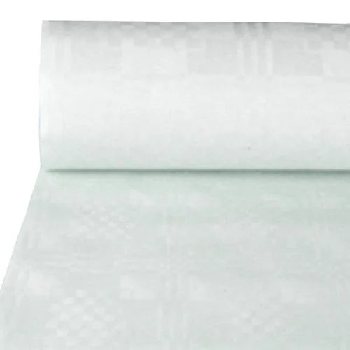 Papstar Papiertischtuch mit Damastprägung 100 m x 1 m weiss