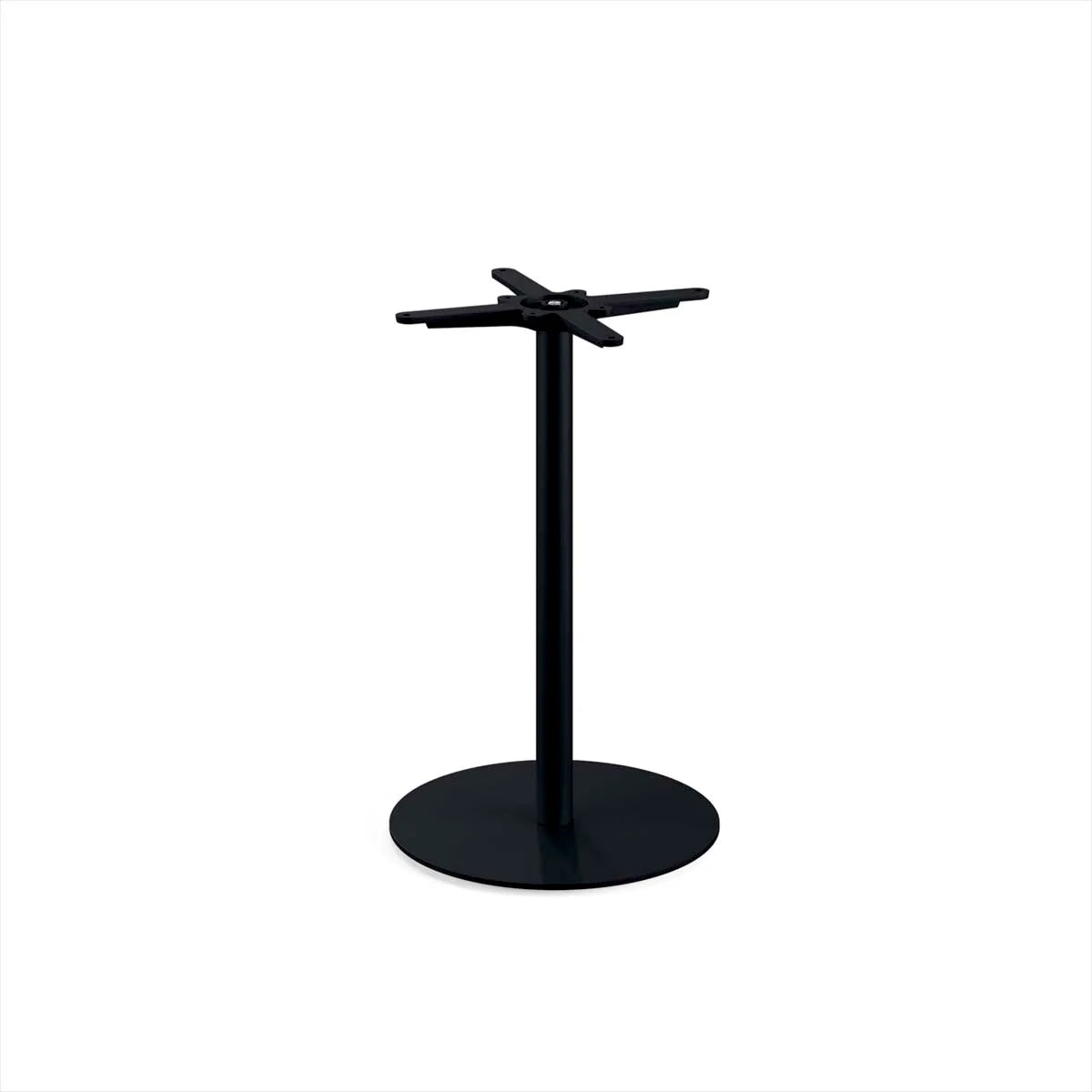 Feros Urban Terrassentisch Schwarz gestell + Schwarz HPL 70 x 70 cm