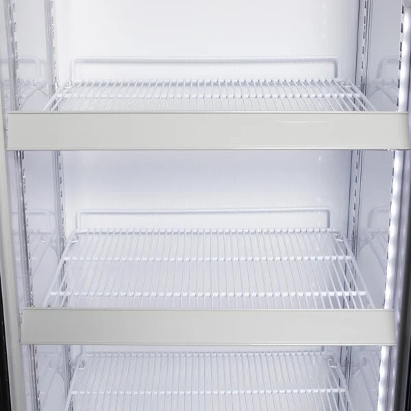 Gastro-Cool DC280 Getränkekühlschrank 229 Liter mit Werbedisplay schwarz/weiß, LED
