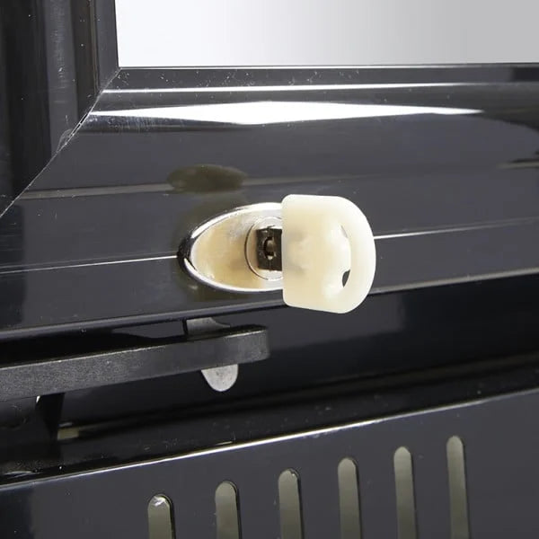 Gastro-Cool DC280 Getränkekühlschrank 229 Liter mit Werbedisplay schwarz/weiß, LED
