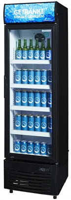 Gastro-Cool DC280 Getränkekühlschrank 229 Liter mit Werbedisplay schwarz/weiß, LED