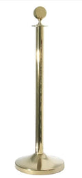 Absperrpfosten ohne Seil 100cm Goldfarben