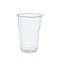 Papstar 70 Kaltgetränkebecher, PLA pure 0,4 l Ø 9,5 cm x H: 13,2 cm glasklar mit Schaumrand