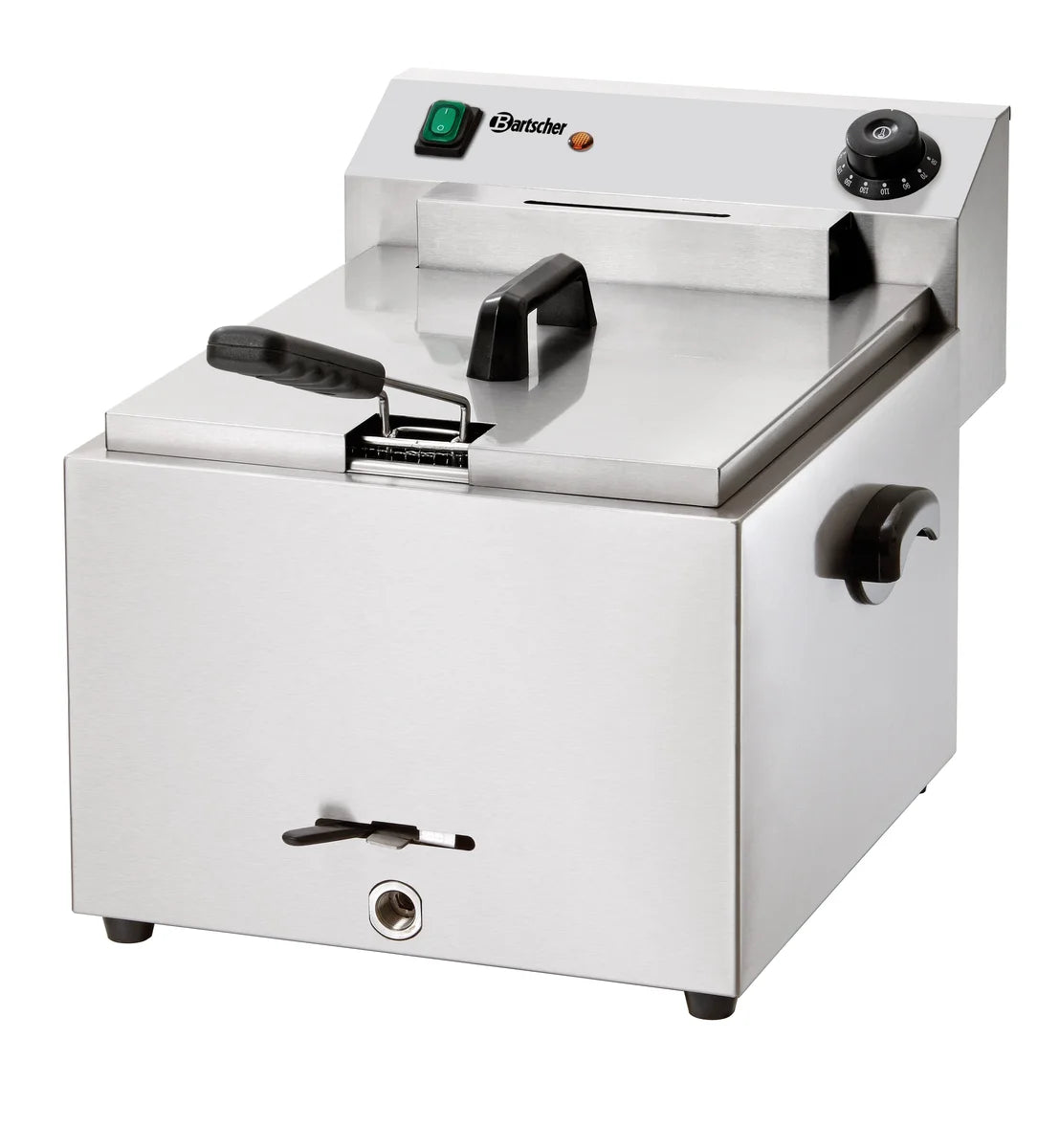 Bartscher Elektrofritteuse PROFI 9,7 Liter mit Fettablasshahn