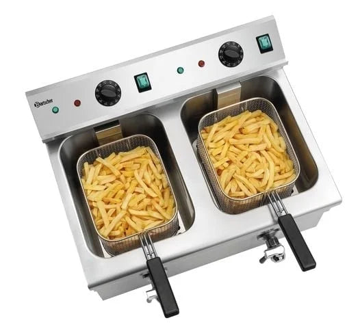 Bartscher Induktions-Fritteuse 2x8L Plus