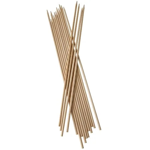 Papstar 200 Schaschlikspieße, Holz pure Ø 5 mm x H: 40 cm