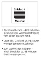 Wok-Pfanne Trigon mit DIAMAS PRO Antihaft-Beschichtung, 36cm, ca. 7,00 l Liter