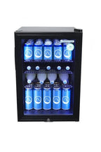 Gastro-Cool KW65 Getränkekühlschrank 62 Liter schwarz/schwarz, LED