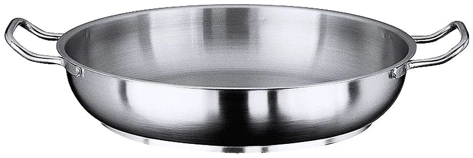 Serie 2100 Bratpfanne / Paellapfanne mit zwei seitlichen Griffen, Boden Durchmesser 62 cm, Innen Durchmesser 80
