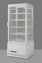 Aufsatz Vitrine weiß 98l Anti-Beschlag Höhe 1116mm