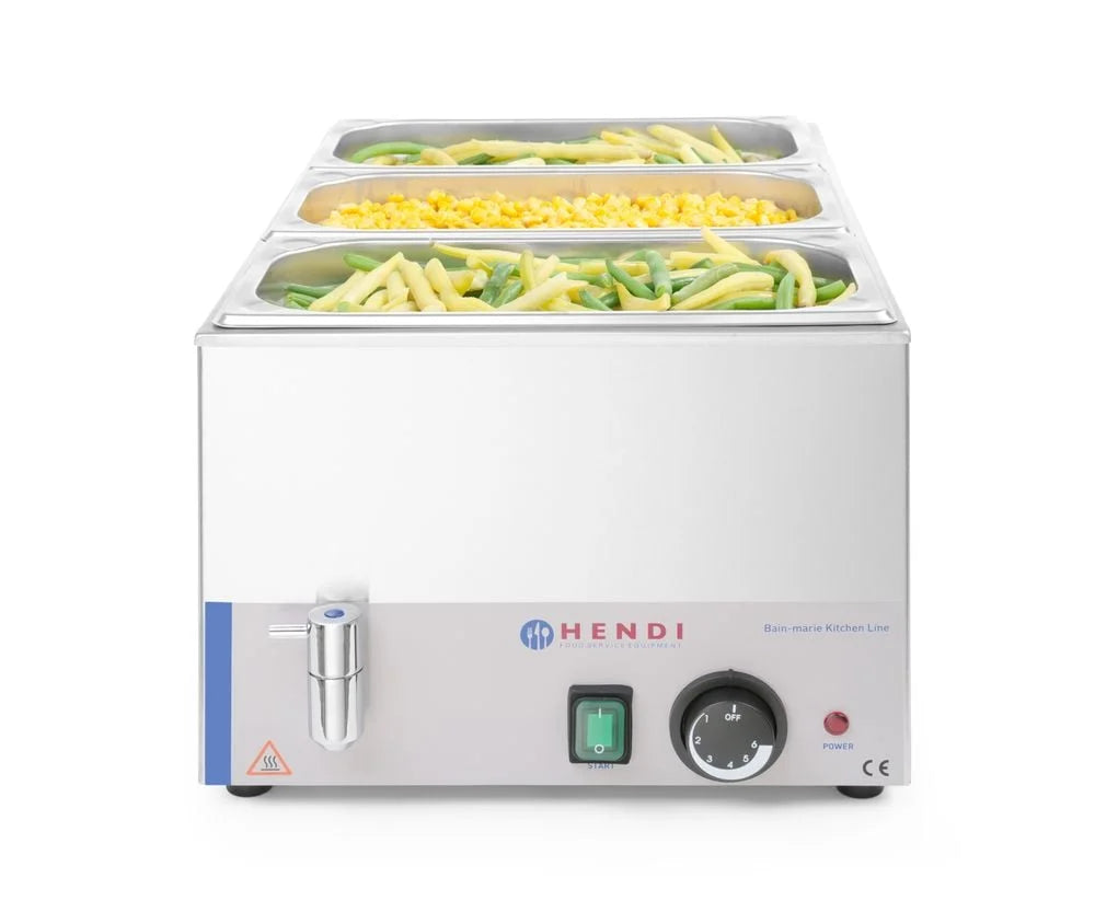 Eco Line Bain-Marie elektrisch mit Wasserablasshahn