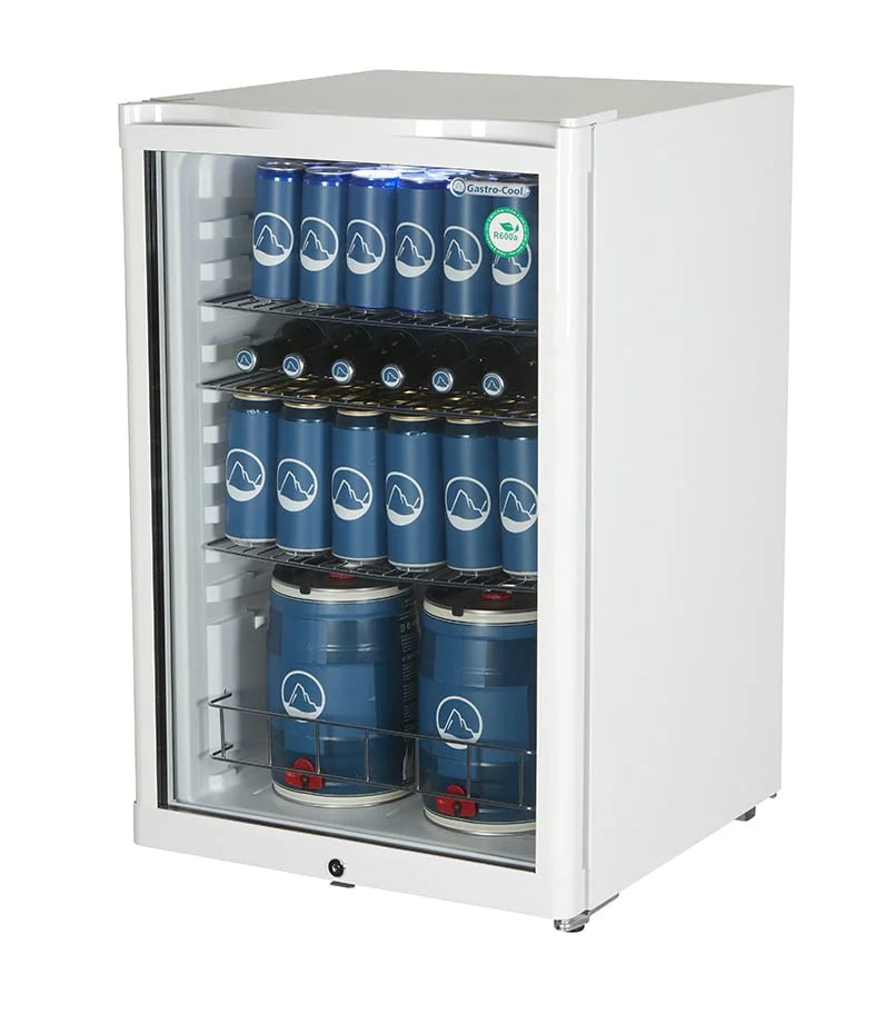 Gastro-Cool GD155 Getränkekühlschrank 130 Liter weiß/weiß, LED